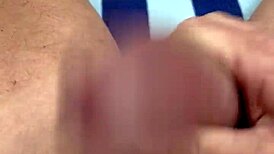 Nakedman15 flashes cock close-up after watching mature pussy eating action