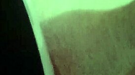 vibrator buzzing right on her wet shaved pussy lips