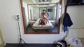 fat bbw brazilian nerd moans deepthroating huge cock bareback ass fuck motel cum mouth!