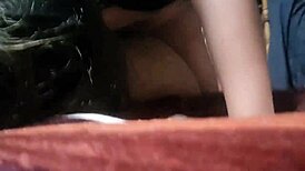 College Latina Friend Rides Cock After Party Escape