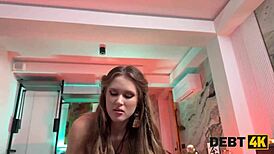 debt4k hot teen settles her big debt using perfect body and special skills