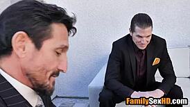 so these lesbian brides get tag-teamed by stepdads in a wild wedding foursome
