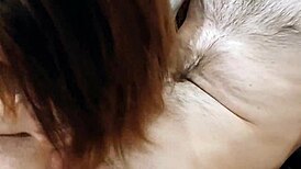stepdad's birthday gift: my wet mouth on his cock for teasing handjob bliss
