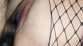 Amateur Wife in Stockings and Lingerie Teases Hubby for Intimate Homemade POV Session