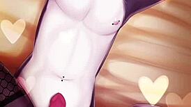 femboy furry whispers asmr moans while stroking hard cock to intense orgasm climax