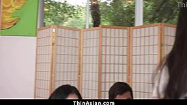 Asian teen sucks monster cock hardest ever