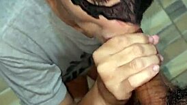 i begged sailor wife for handjob blowjob till her cute face drips cum