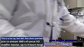 DR TAMPA'S ZOMBAE HUMAN GUINEA PIGS GAPE SHAVED PUSSY IN LATEX GLOVES!