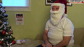 bad ashley the curvy milf rocks christmas costume for fat ass blowjob