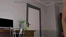 liam fucks lily hard in her room while stepdad waits outside nsfw hentai visual novel