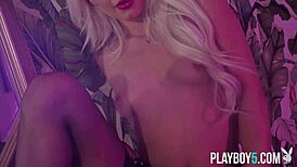 petite big ass blonde elsa jean strips bare for playboy shoot
