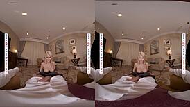 Naughty America Riley Steele Deepthroats Titty Fucks Swallows Your Load