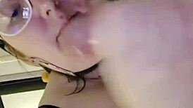 bbw wife chokes on cock in homemade deepthroat frenzy