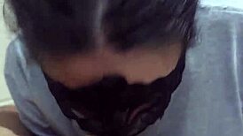 i begged sailor wife for handjob blowjob till her cute face drips cum