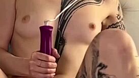 Beautiful tattoo model takes anal pounding on backstage camera