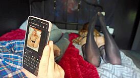Stepsis rides my big cock cowgirl after bed sharing texts