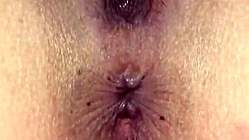 latina's wet pussy squirts first time in close-up fantasy