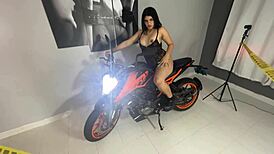 I feel so horny watching mia montielth masturbate on her new motorcycle
