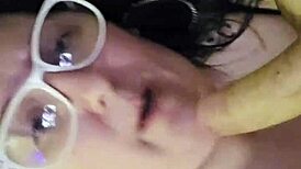 bbw wife chokes on cock in homemade deepthroat frenzy