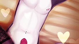 femboy furry whispers asmr moans while stroking hard cock to intense orgasm climax
