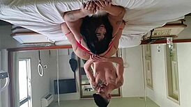 fat bbw brazilian nerd moans deepthroating huge cock bareback ass fuck motel cum mouth!