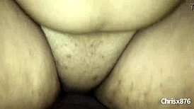 bbw ebony rides big black cock doggystyle homemade closeup pounding 🔥🍑