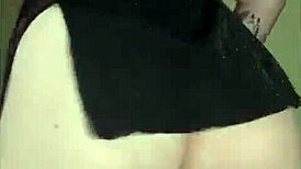 chubby homemade slut spanks shakes her big tattooed ass in solo compilation