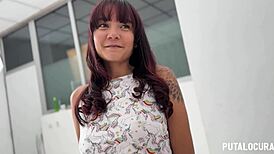 Torbe unloads deep in petite Colombian Allison Sweet's wet pussy now