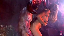 Blonde takes missionary then doggie pounding