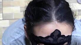 i begged sailor wife for handjob blowjob till her cute face drips cum