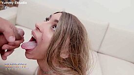 i can't believe naughty priscila belini drinks pee shows prolapse swallows five loads after dap