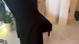 Secretary Fails Interview Gets Cumshot Facial Blast!