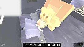 cute blonde gets her big tits ass pounded rough in sexy game fuck