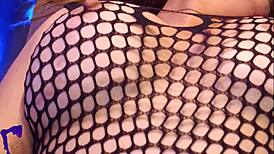Curvy mature latina wife enjoys kitchen play with big curves bouncing to finish amateur style.