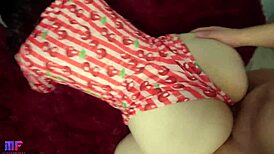 Cheating brunette MILF with big tits fucks new cock doggystyle missionary creampie