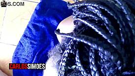 damn, this sexy mulata rides her hung stud's cock dorm style roommate heat??