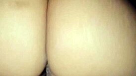 Wife's huge ass gets delicious pounding on camera