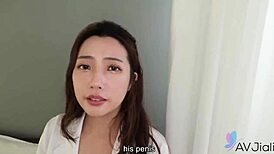 Busty chinese cougar cici rides cock moaning loud