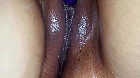 wife rams huge dildo and vibrator deep in pussy vibrating to intense orgasms