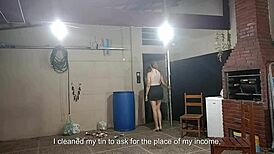 Beggar's Lucky Cowgirl Ride on Blonde Lady's Natural Tits and Dirty Desires