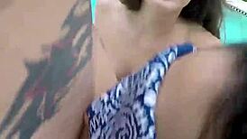 sorority babes instruct petite noob on hardcore pussy pounding