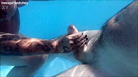 Our steamy holiday threesome by the pool has us kissing, licking wet pussies nonstop.