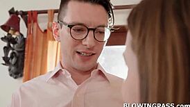 Wanna see teen applicant deepthroat manager's monster cock?