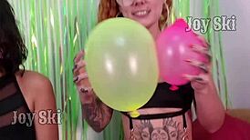 happy birthday cousin let's rub our curvy asses with balloons together brazilian lesbian fetish