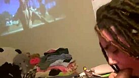gaknasty slobberin on biggak gakworld's fat bbc like a nasty wet whore...