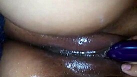 wife rams huge dildo and vibrator deep in pussy vibrating to intense orgasms