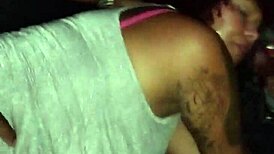 brazilian bbw slut prostitute gets filmed by cuck in gloryhole cabin