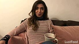 frida sante's homemade sextape captures adorable mexican girlfriend riding passionately in missionary and cowgirl