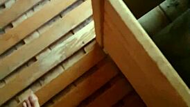 LEAVE ME TO MY STEAMY SAUNA MASTURBATION!