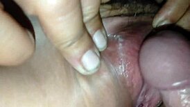 hot girl sucks dick spreads shaved pussy for creampie